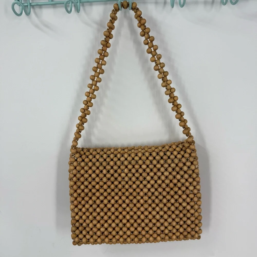 Gaymode vintage wood bead 60s/70s Shoulder Bag